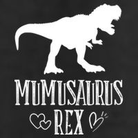 Mumu Saurus Dinosaur Mother Grandma Funny Matching Family Funny Gift Microfiber Hand Towel