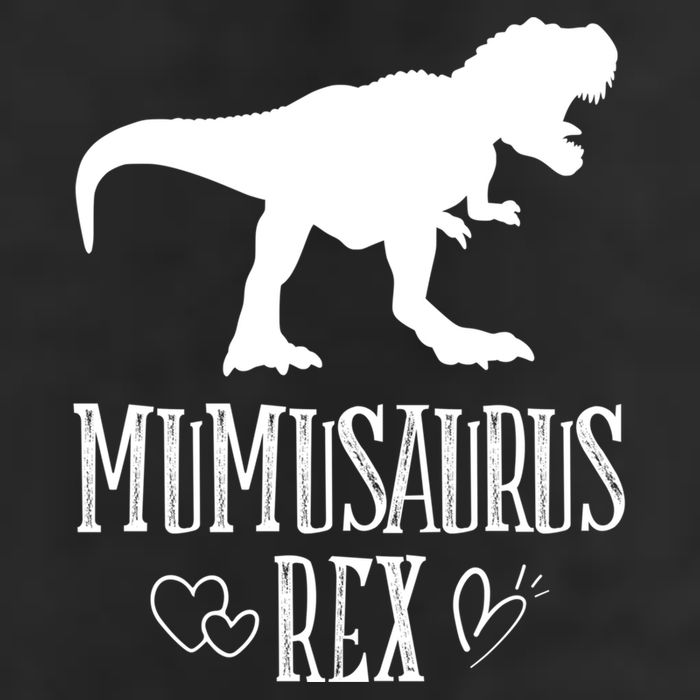 Mumu Saurus Dinosaur Mother Grandma Funny Matching Family Funny Gift Microfiber Hand Towel
