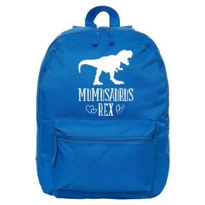 Mumu Saurus Dinosaur Mother Grandma Funny Matching Family Funny Gift 16 in Basic Backpack