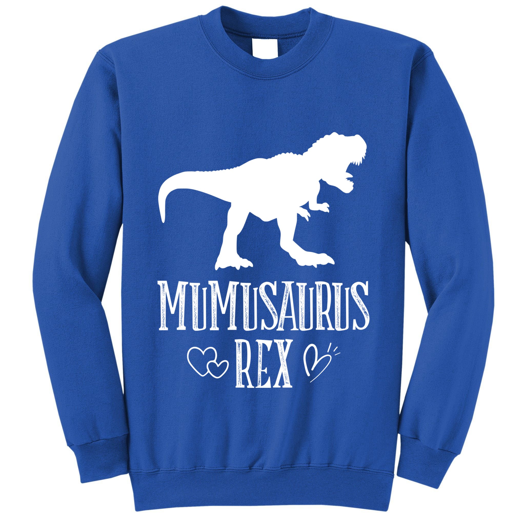 Mumu Saurus Dinosaur Mother Grandma Funny Matching Family Funny Gift Tall Sweatshirt