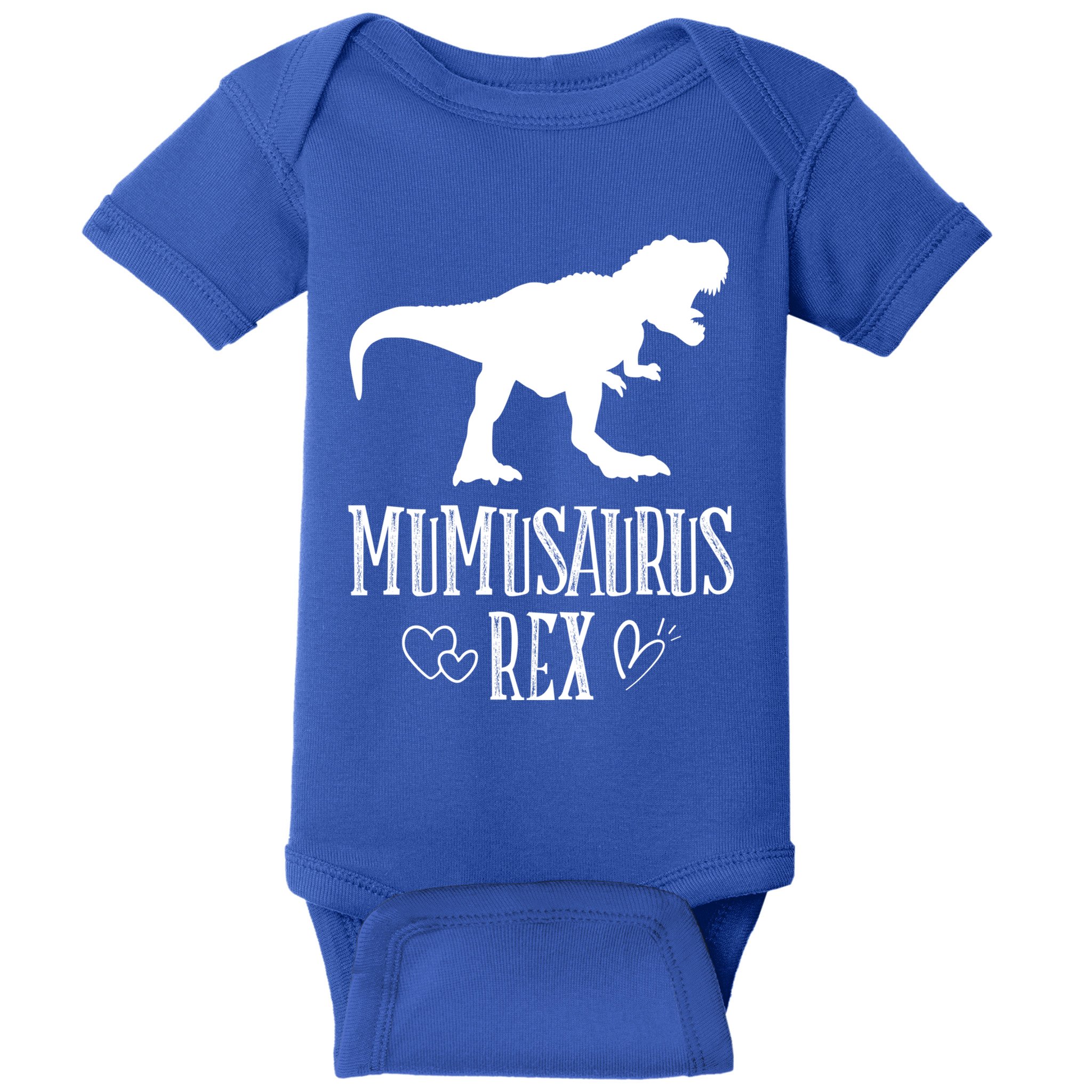 Mumu Saurus Dinosaur Mother Grandma Funny Matching Family Funny Gift Baby Bodysuit