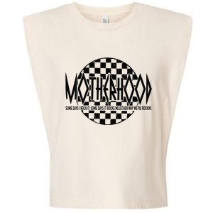 Motherhood Some Days I Rock It Some Days It Rocks Me Mama Garment-Dyed Women's Muscle Tee