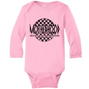 Motherhood Some Days I Rock It Some Days It Rocks Me Mama Baby Long Sleeve Bodysuit