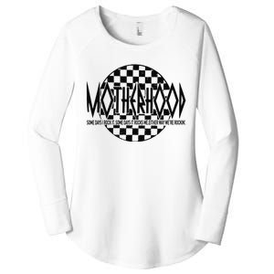 Motherhood Some Days I Rock It Some Days It Rocks Me Mama Women's Perfect Tri Tunic Long Sleeve Shirt