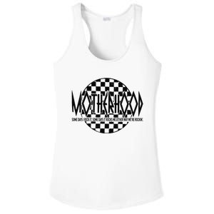 Motherhood Some Days I Rock It Some Days It Rocks Me Mama Ladies PosiCharge Competitor Racerback Tank