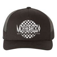 motherhood some days i rock it some days it rocks me Yupoong Adult 5-Panel Trucker Hat