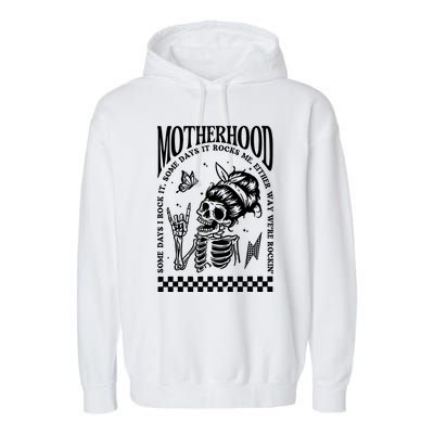 Motherhood Some Day I Rock It Garment-Dyed Fleece Hoodie