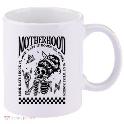 Motherhood Some Day I Rock It 11oz C Handle Ceramic Mug