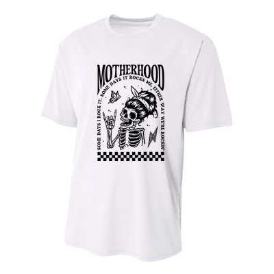 Motherhood Some Day I Rock It Youth Performance Sprint T-Shirt