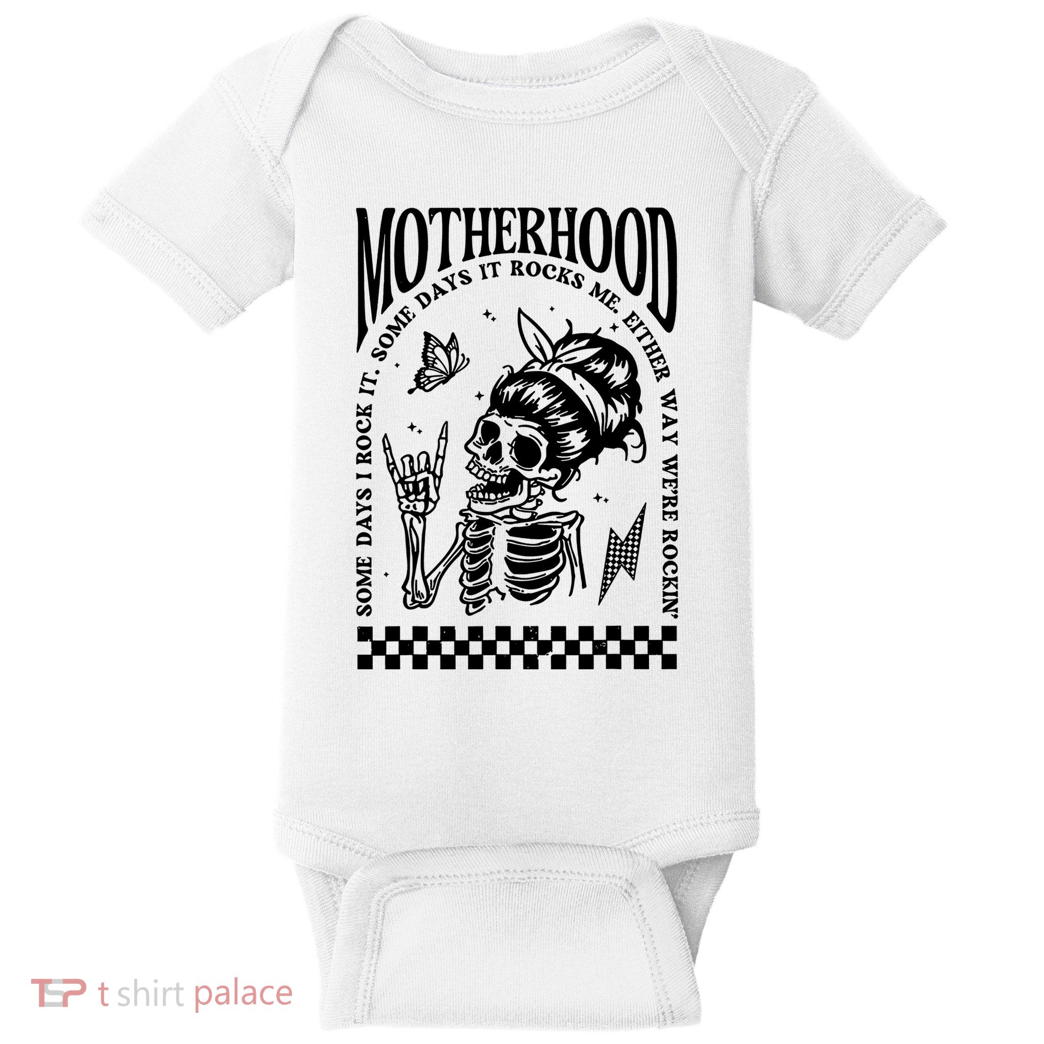 Motherhood Some Day I Rock It Baby Bodysuit