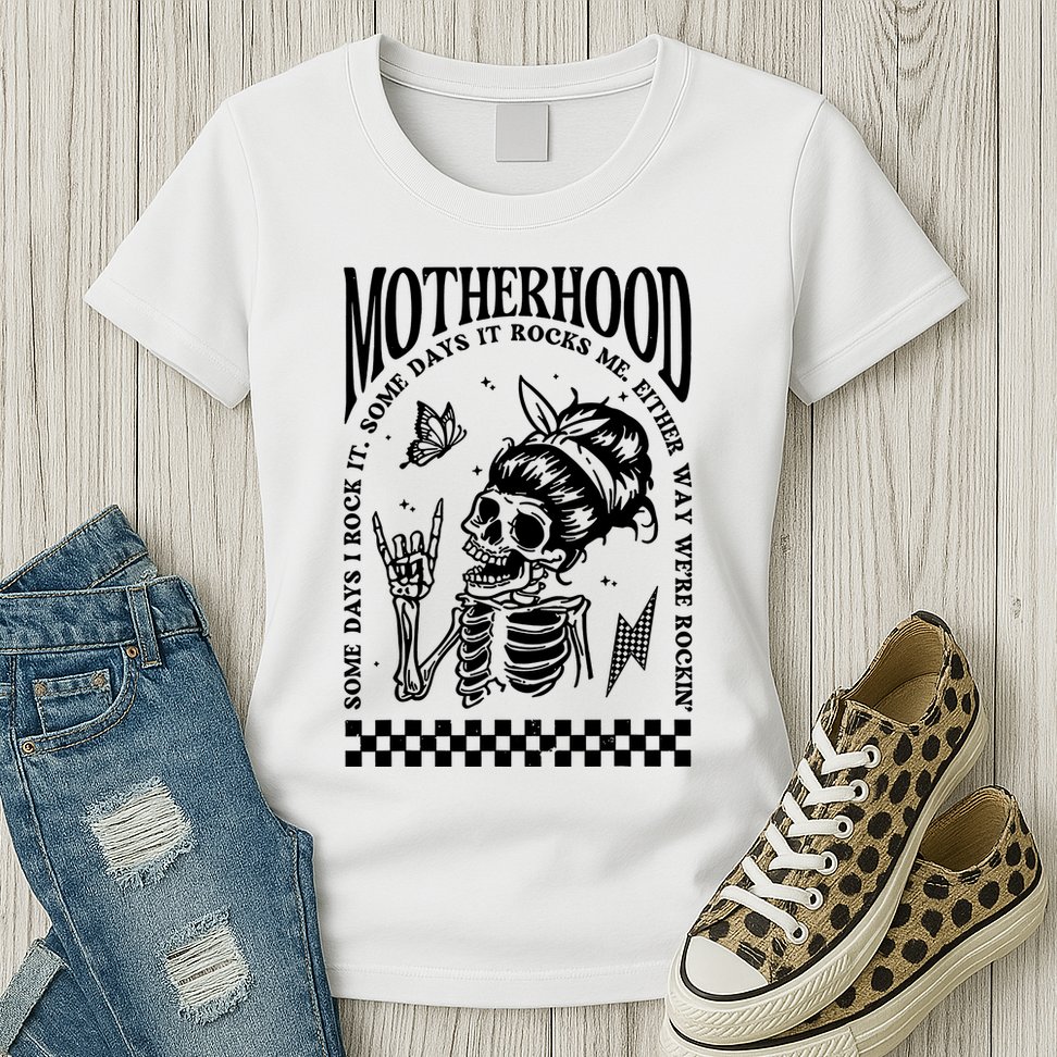 Motherhood Some Day I Rock It Womens T-Shirt