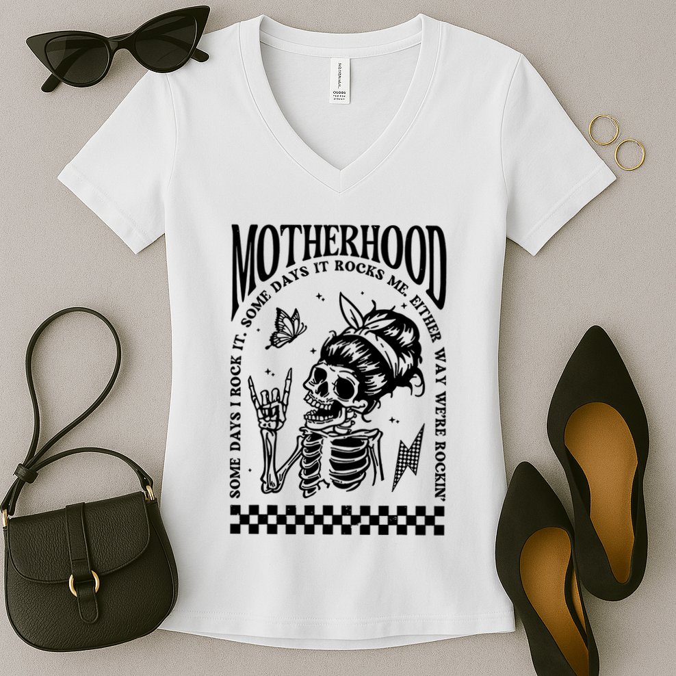 Motherhood Some Day I Rock It Women's V-Neck T-Shirt