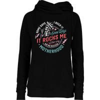 Motherhood Some Days I Rock It Skeleton Sarcastic Mother Day Womens Funnel Neck Pullover Hood