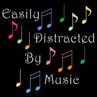 Musician Singer Distracted By Music Notes Art Button