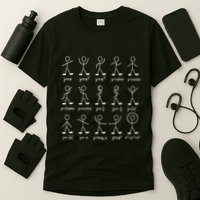Math Stick Dance Figures Algebra Math Equation Mathematician T-Shirt