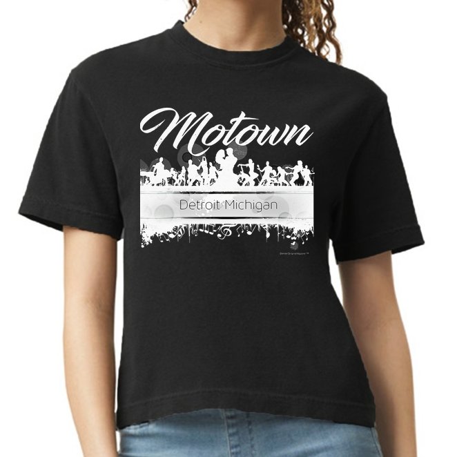 Motown Sound Detroit Michigan Distressed Vintage Comfort Colors Boxy T-Shirt