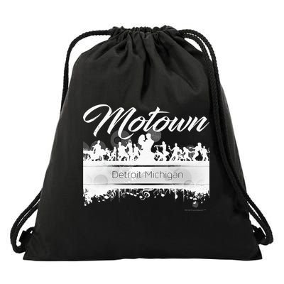 Motown Sound Detroit Michigan Distressed Vintage Drawstring Bag