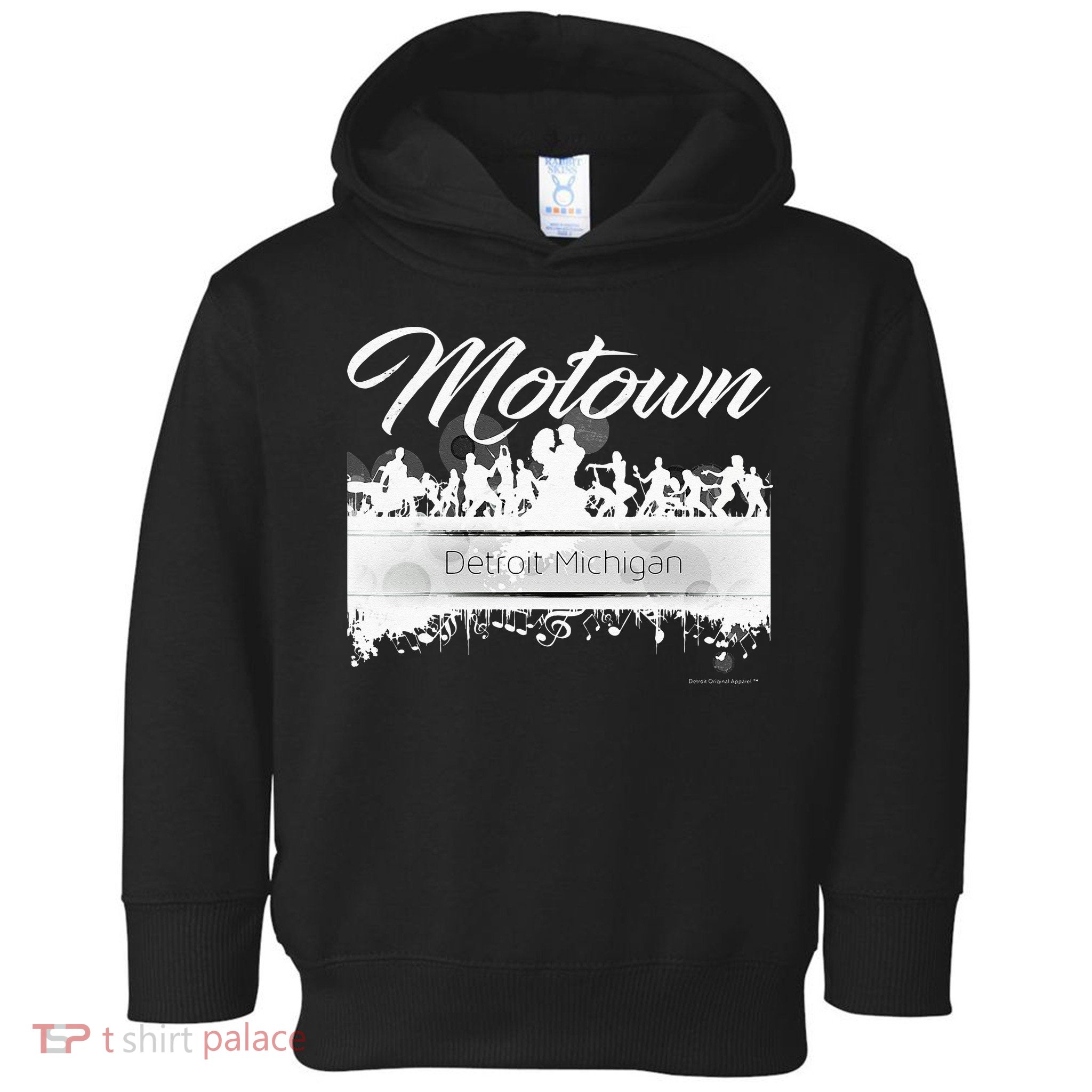 Motown Sound Detroit Michigan Distressed Vintage Toddler Hoodie