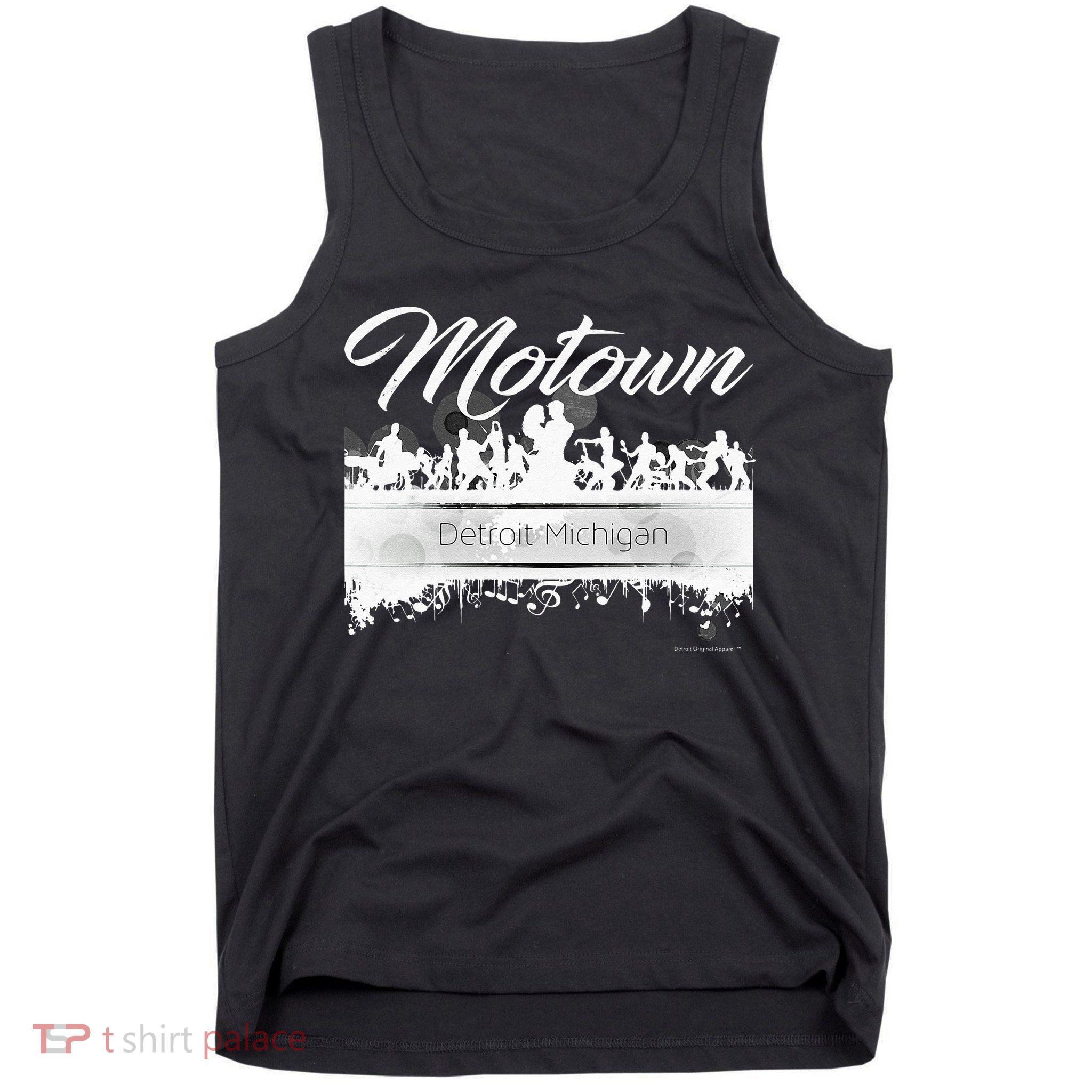 Motown Sound Detroit Michigan Distressed Vintage Tank Top