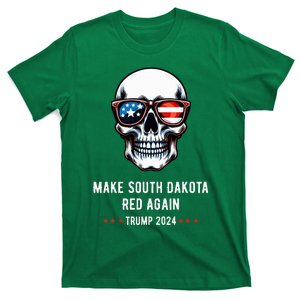 Make South Dakota Red Again Skull Republican Trump 2024 T-Shirt