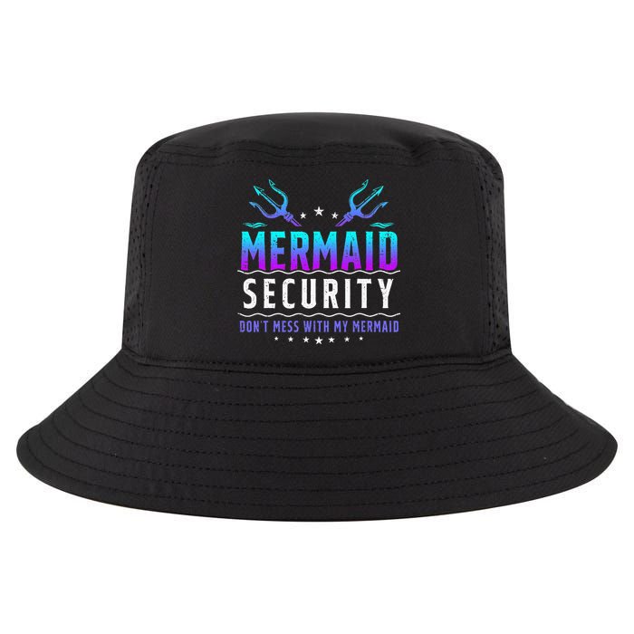 Mermaid Security Don't Mess With My Mermaid Merman Mer Dad Cool Comfort Performance Bucket Hat