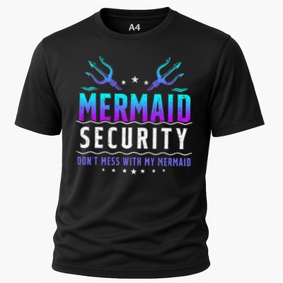 Mermaid Security Don't Mess With My Mermaid Merman Mer Dad Performance Shirt