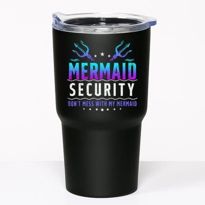 Mermaid Security Don't Mess With My Mermaid Merman Mer Dad Tumbler
