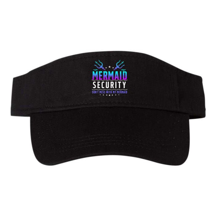 Mermaid Security Don't Mess With My Mermaid Merman Mer Dad Visor