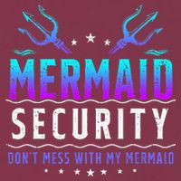 Mermaid Security Don't Mess With My Mermaid Merman Mer Dad 16oz Travel Tumbler
