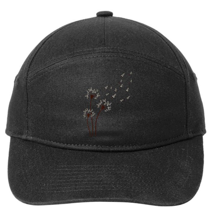 Miniature Schnauzer Dandelion Loves Dog For Mothers Day Dog 7-Panel Snapback Hat
