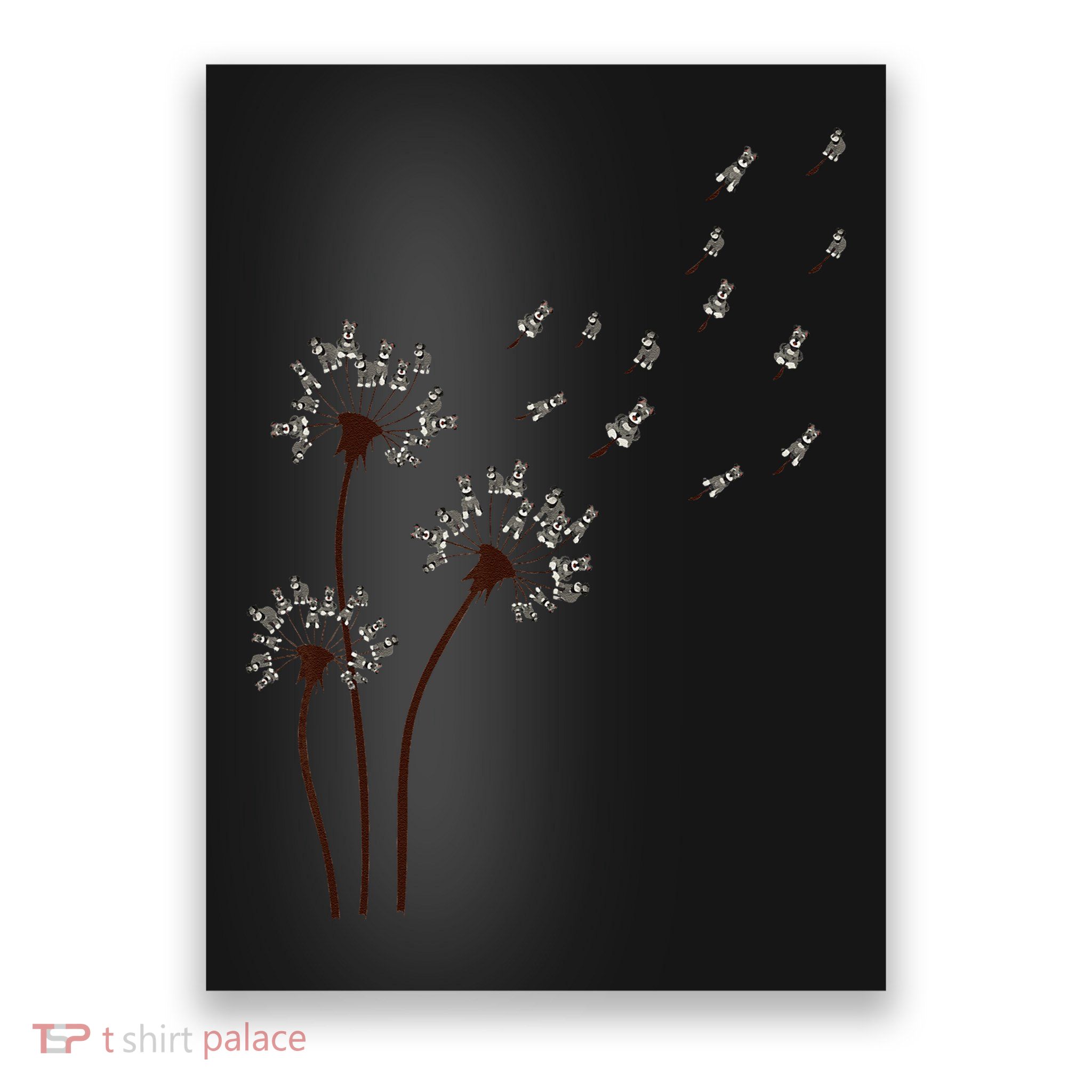 Miniature Schnauzer Dandelion Loves Dog For Mothers Day Dog Poster