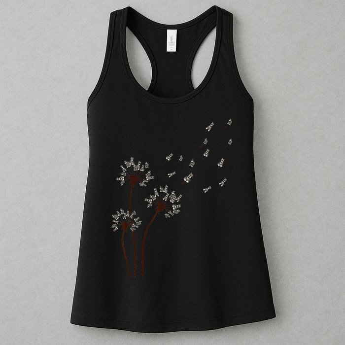 Miniature Schnauzer Dandelion Loves Dog For Mothers Day Dog Womens Tank Top