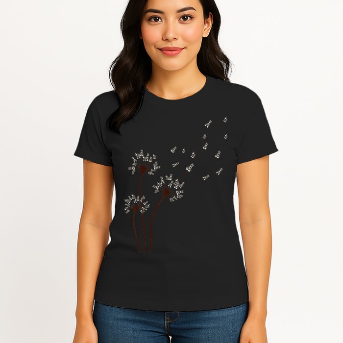 Miniature Schnauzer Dandelion Loves Dog For Mothers Day Dog Womens T-Shirt