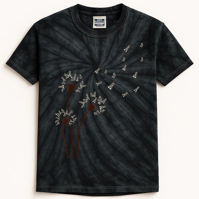 Miniature Schnauzer Dandelion Loves Dog For Mothers Day Dog Kids Tie-Dye T-Shirt