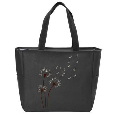 Miniature Schnauzer Dandelion Loves Dog For Mothers Day Dog Zip Tote Bag