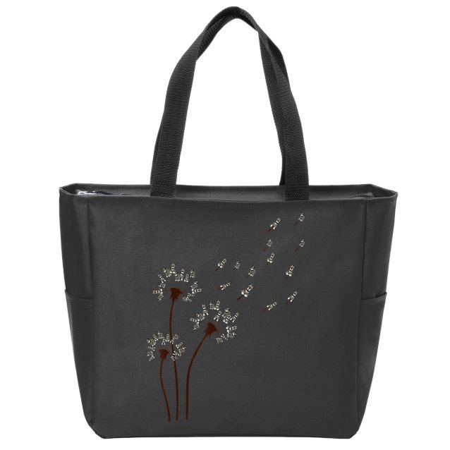Miniature Schnauzer Dandelion Loves Dog For Mothers Day Dog Zip Tote Bag