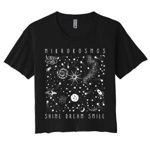 Mikrokosmos Shine Dream Smile Twinkling Starlight Women's Crop Top Tee