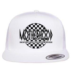 Motherhood Some Days I Rock It Some Days It Rocks Flat Bill Trucker Hat