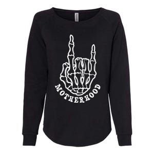 Motherhood Some Days I Rock It Funny Motherhood Skeleton Mom Gift Womens California Wash Sweatshirt