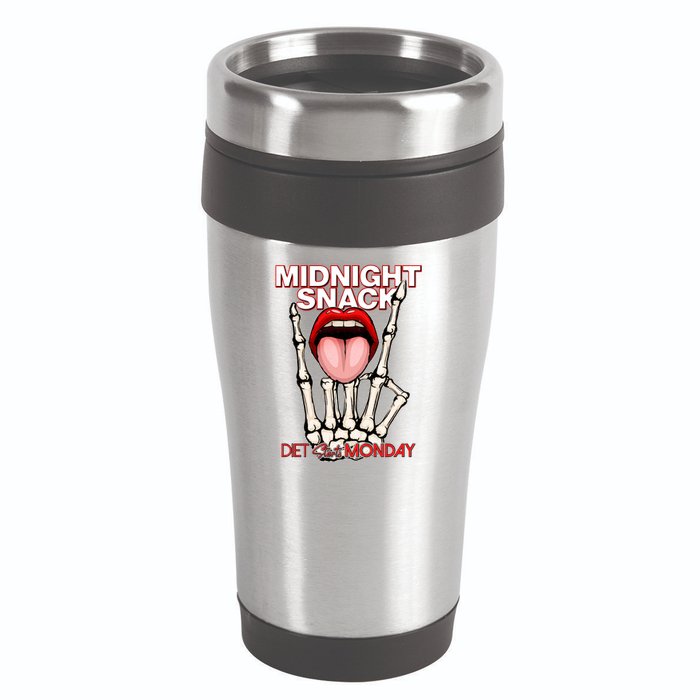 Midnight Snack Diet Starts Monday 16oz Travel Tumbler