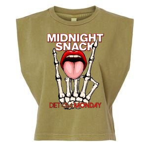 Midnight Snack Diet Starts Monday Garment-Dyed Women's Muscle Tee