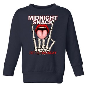 Midnight Snack Diet Starts Monday Toddler Sweatshirt