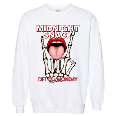 Midnight Snack Diet Starts Monday Garment-Dyed Sweatshirt
