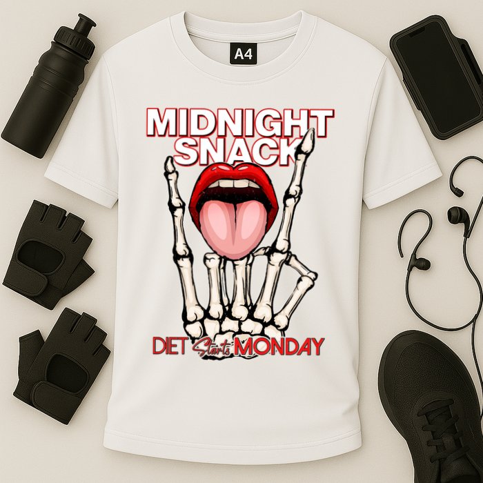 Midnight Snack Diet Starts Monday Cooling Performance Crew T-Shirt