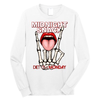 Midnight Snack Diet Starts Monday Long Sleeve Shirt