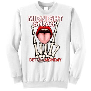 Midnight Snack Diet Starts Monday Sweatshirt