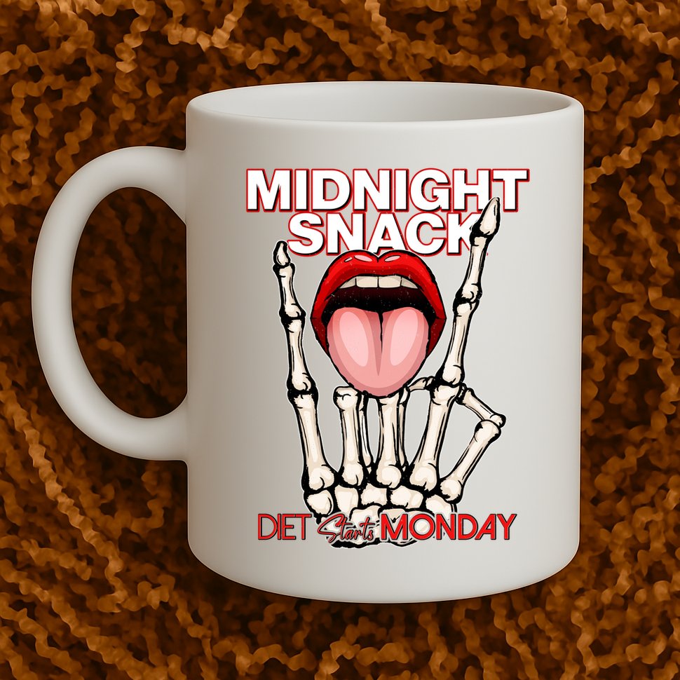 Midnight Snack Diet Starts Monday Mug