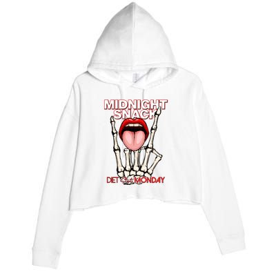 Midnight Snack Diet Starts Monday Crop Fleece Hoodie