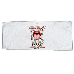 Midnight Snack Diet Starts Monday Large Microfiber Waffle Golf Towel