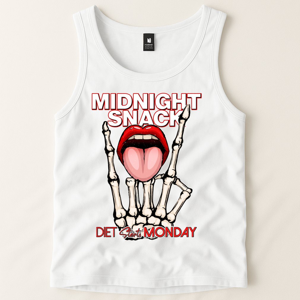 Midnight Snack Diet Starts Monday Tank Top